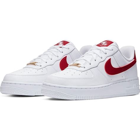 nike air force 1 rood met wit|air force 1 wit.